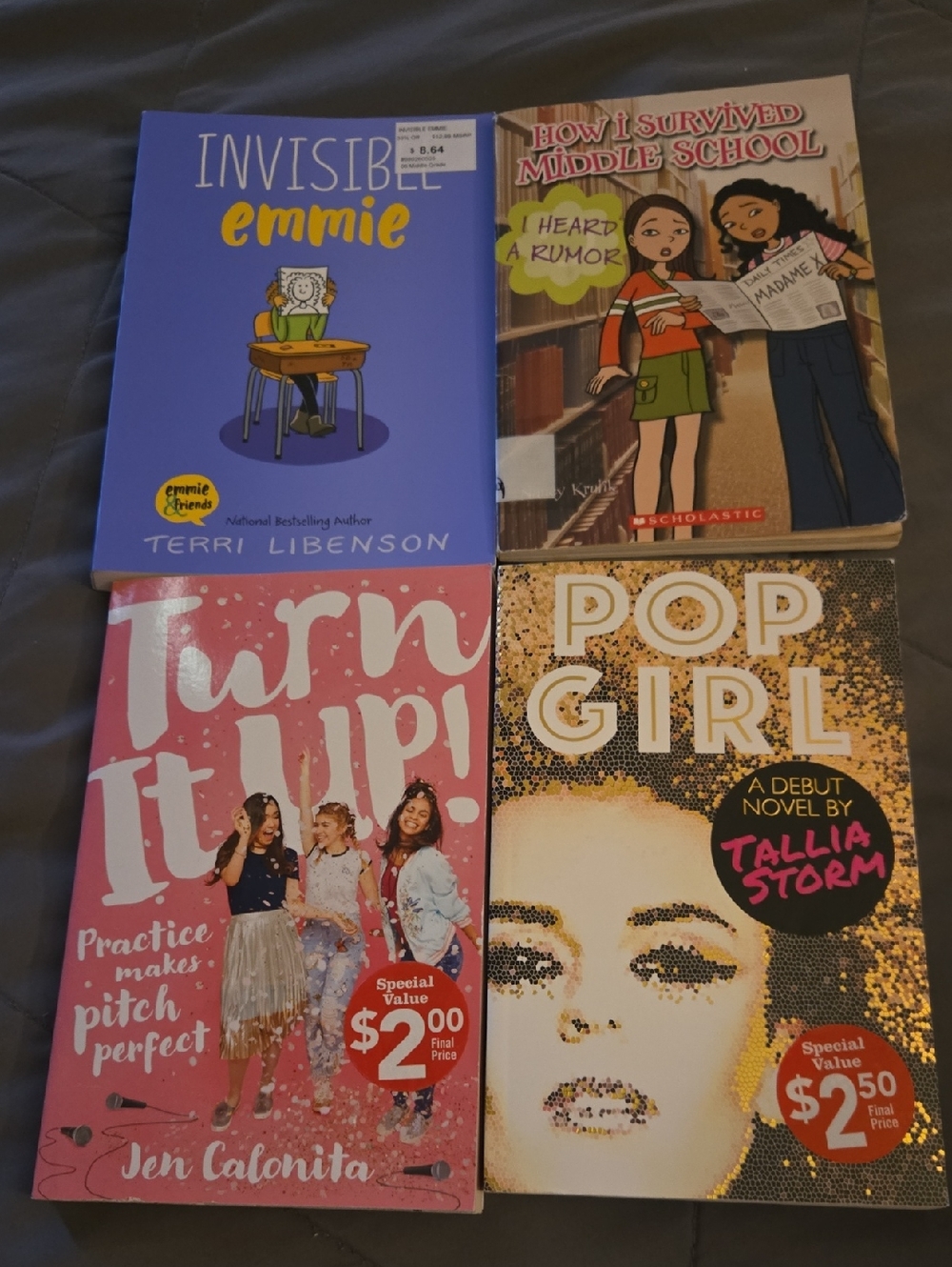 Lot Of 4 Teenage Books/ Middle School